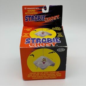 Strobie Ghost Animated Halloween Decoration Trendmasters 90s Original Box Tested